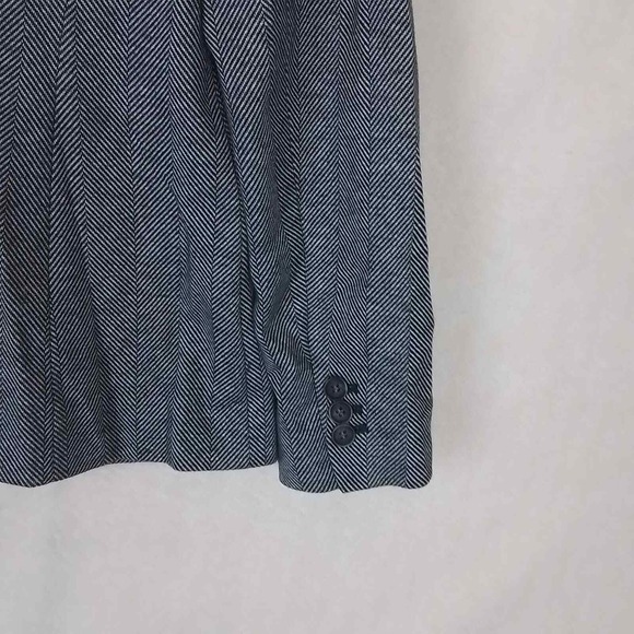 Talbots Aberdeen Blazer Womens Sz 10 Black Tweed Career Jacket Cotton‎ Blend - Picture 13 of 15